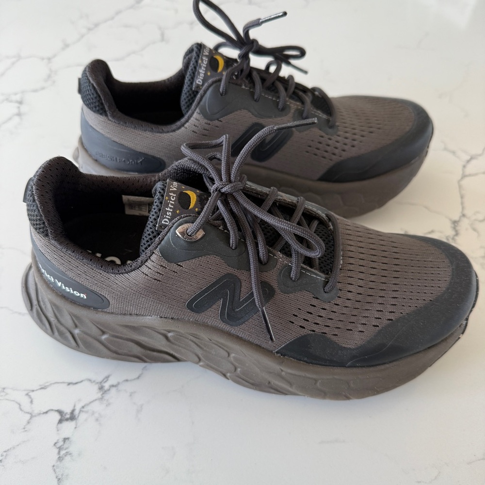 New Balance District Vision Gray and Black Sneakers